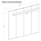 Painel Para Tv Até 75 Polegadas Em Bp Com 1 Prateleira 1.8 Mu
