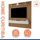 Painel Para Tv Até 75 Polegadas Frisado Curitiba Cinamomo/off