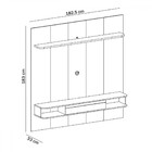 Painel Para Tv Até 75 Polegadas Grécia 1 Porta Cinamomo/off W