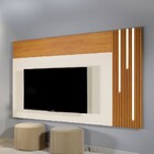 Painel Para Tv Até 75 Polegadas Logan Com Led Naturalle/off W
