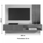 Painel Para Tv Até 75 Polegadas Málaga 1 Porta Off White/natu