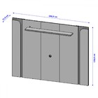 Painel Para Tv Até 75 Polegadas Maresias 1 Prateleira Com Led