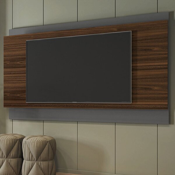 Painel Para Tv Até 75 Polegadas Mdf 180cmx105cm Arcade Palisandro/cinza ...