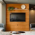 Painel Para Tv Até 75 Polegadas Piso-teto Guapore Cinamomo/of