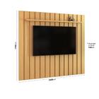 Painel Para Tv Até 75 Polegadas Ripado 1 Prateleira Kyoto 180