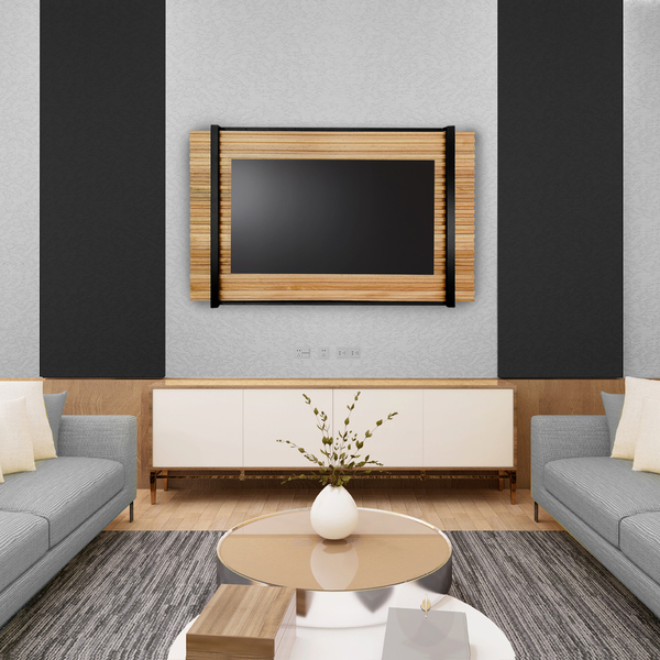 Painel Para Tv Até 75 Polegadas Ripado Becca Estilo Industria