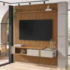 Painel Para Tv Até 75 Polegadas Ripado Com 1 Gaveta E Nicho M