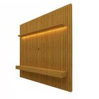 Painel Para Tv Até 75 Polegadas Ripado Com Led 2 Gavetas 184c