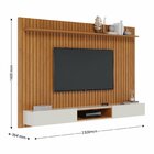 Painel Para Tv Até 75 Polegadas Ripado Com Prateleira E Com N