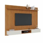 Painel Para Tv Até 75 Polegadas Ripado Com Prateleira E Com N