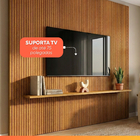 Painel Para Tv Até 75 Polegadas Ripado Impressão 3d Egeo Com
