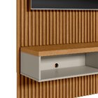 Painel Para Tv Até 75 Polegadas Ripado Modular 140cm 1 Nicho