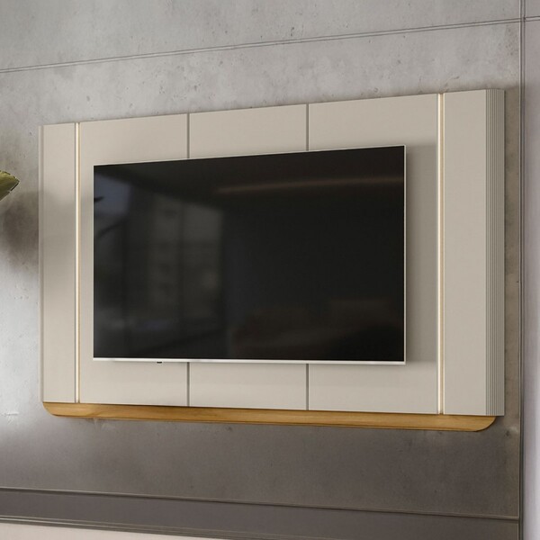 Painel Para Tv Até 75 Polegadas Santorini Com Led Tauari/off