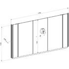 Painel Para Tv Até 75 Polegadas Santorini Com Led Tauari/off