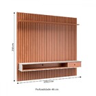 Painel Para Tv Até 80 Polegadas Detroit 1 Gaveta Ripado Natur