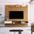 Painel Para Tv Até 80 Polegadas Ripado Tucumã 2.3 Nature/péro