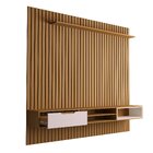 Painel Para Tv Até 80 Polegadas Ripado Tucumã 2.3 Nature/péro