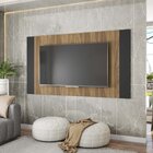 Painel Para Tv Até 82" Em Bp 2.2 Multiverso  Mel/preto