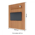 Painel Para Tv Até 82 Polegadas Itaipú 1 Prateleira Ripado Fr