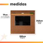 Painel Para Tv Até 85 Polegadas 2,50m Ripado Autêntico Com Le