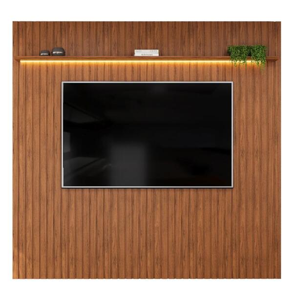 Painel Para Tv Até 85 Polegadas 2,50m Ripado Autêntico Com Le