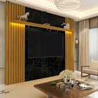 Painel Para Tv Até 85 Polegadas Com Led 2 Placas Ripado 1 Pra