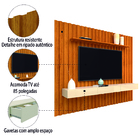 Painel Para Tv Até 85 Polegadas Ripado 2,23x1,85m Com Nicho N