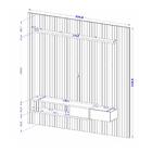 Painel Para Tv Até 85 Polegadas Ripado Com 1 Gaveta E Nicho M