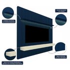 Painel Para Tv Até 85 Polegadas Ripado Com Led Nobre 230cm Ge