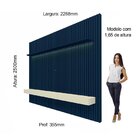 Painel Para Tv Até 85 Polegadas Ripado Com Led Nobre 230cm Ge