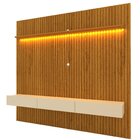 Painel Para Tv Até 90 Polegadas 229x250cm Ripado Com Led 3 Ga