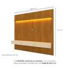 Painel Para Tv Até 90 Polegadas 229x250cm Ripado Com Led 3 Ga
