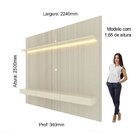 Painel Para Tv Até 90 Polegadas 250cmx224cm Impressão Ripada