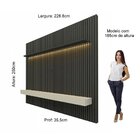 Painel Para Tv Até 90 Polegadas 250cmx228,8cm Ripado Com Led