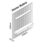 Painel Para Tv Até 90 Polegadas 250cmx228,8cm Ripado Com Led