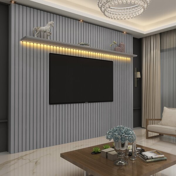 Painel Para Tv Até 90 Polegadas 250cmx230cm Ripado Com Led 10