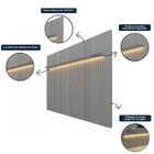 Painel Para Tv Até 90 Polegadas 250cmx230cm Ripado Com Led 10