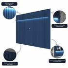 Painel Para Tv Até 90 Polegadas 250cmx230cm Ripado Com Led 10