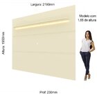 Painel Para Tv Até 90 Polegadas Com Led 1 Prateleira 220cm Ro