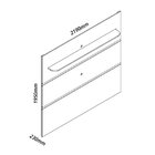 Painel Para Tv Até 90 Polegadas Com Led 1 Prateleira 220cm Ro