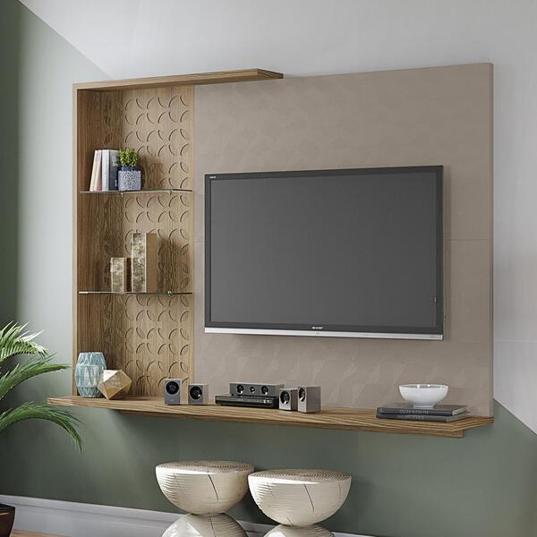 Painel Para Tv Atenas 185cm 02 Prateleiras M946 Kappesberg Ja