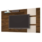 Painel Para Tv Atenas Canela E Off White