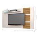 Painel Para Tv Atenas Off White E Amêndoa