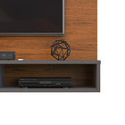 Painel Para Tv Bento Freijó Cinza Urbano - Dj Móveis