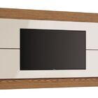 Painel Para Tv Classic 1.4 Off White Com Freijó - Imcal Móveis