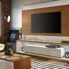 Painel Para Tv Classic 1.8 Freijó Com Off White - Imcal Móveis