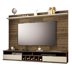 Painel Para Tv Com Adega Navan Amadeirado Off White