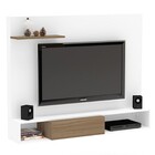 Painel Para Tv Com Bancada Suspensa 43 Pol. Andradina Branco/