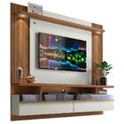 Painel Para Tv Com Led E Espelho São Luís 2.2 Off White Nogue