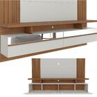 Painel Para Tv Com Led E Espelho São Luís 2.2 Off White Nogue